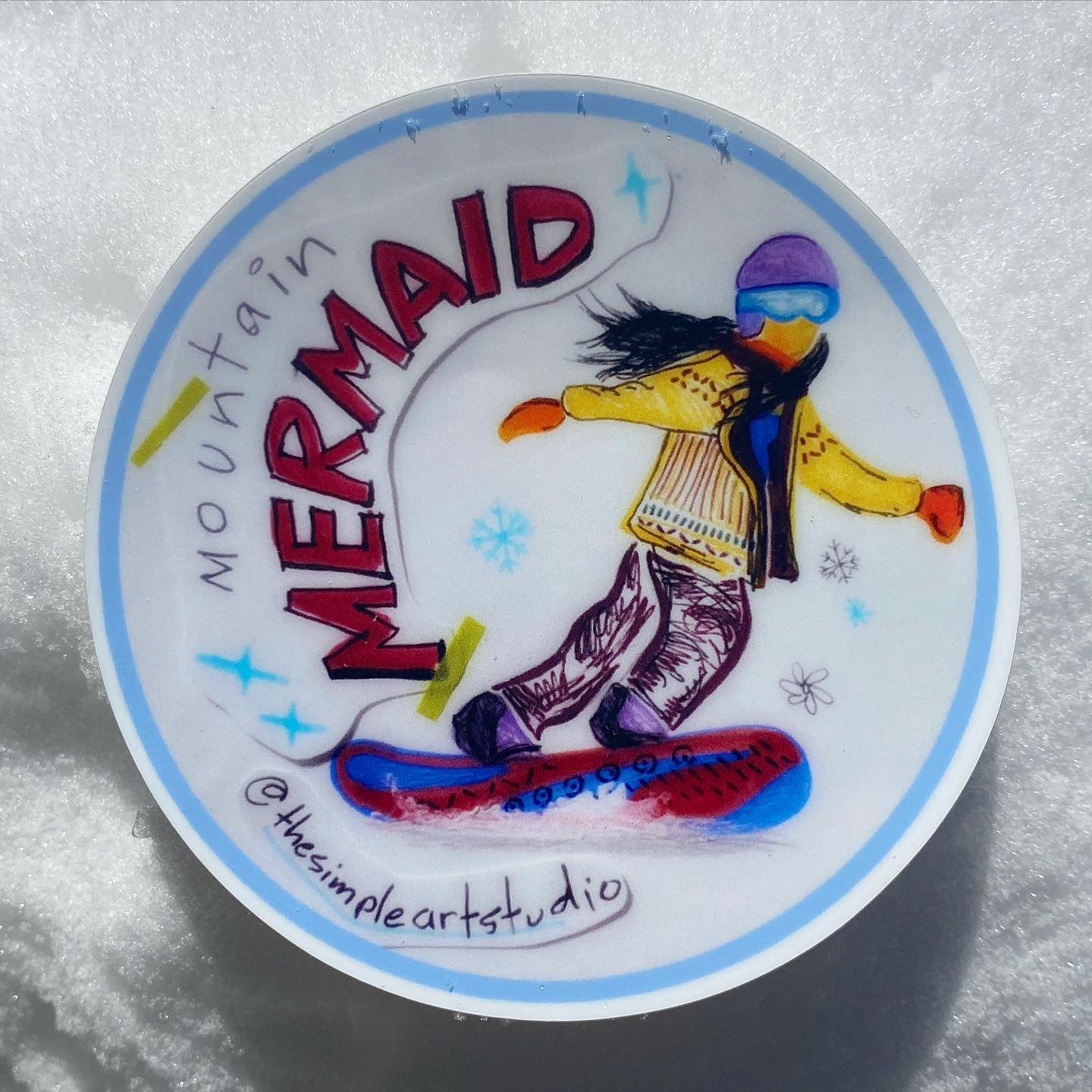 Mountain Mermaid Sticker