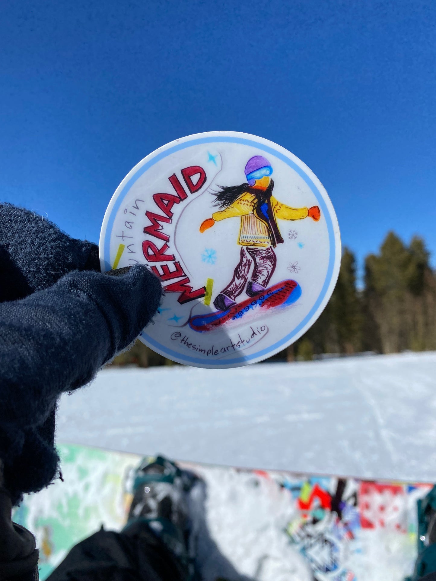 Mountain Mermaid Sticker