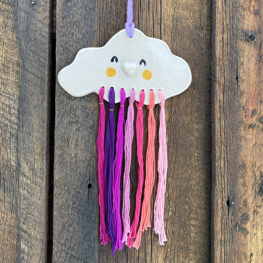 Hearted Cloud - Purple Rainbow Wall Hanging