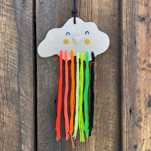 Hearted Cloud - Neon Rainbow Wall Hanging