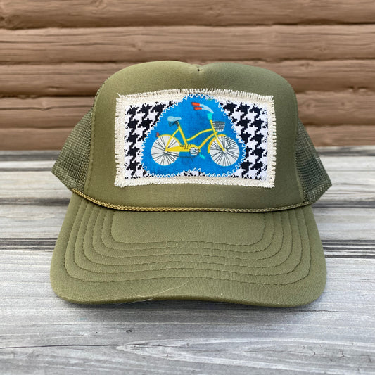 Olive Green Trucker Hat - Bike Life