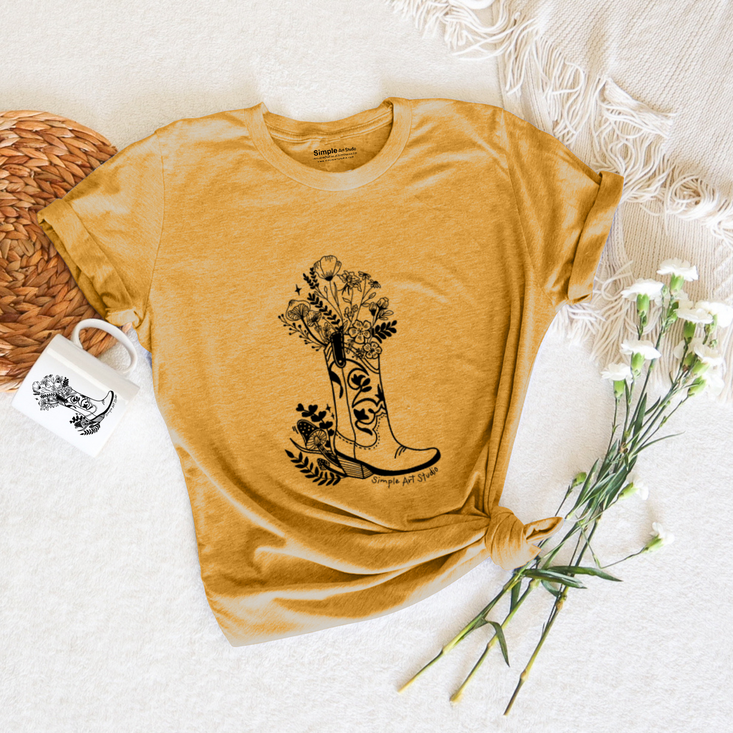 COWGIRL WILD FLOWERS TEE