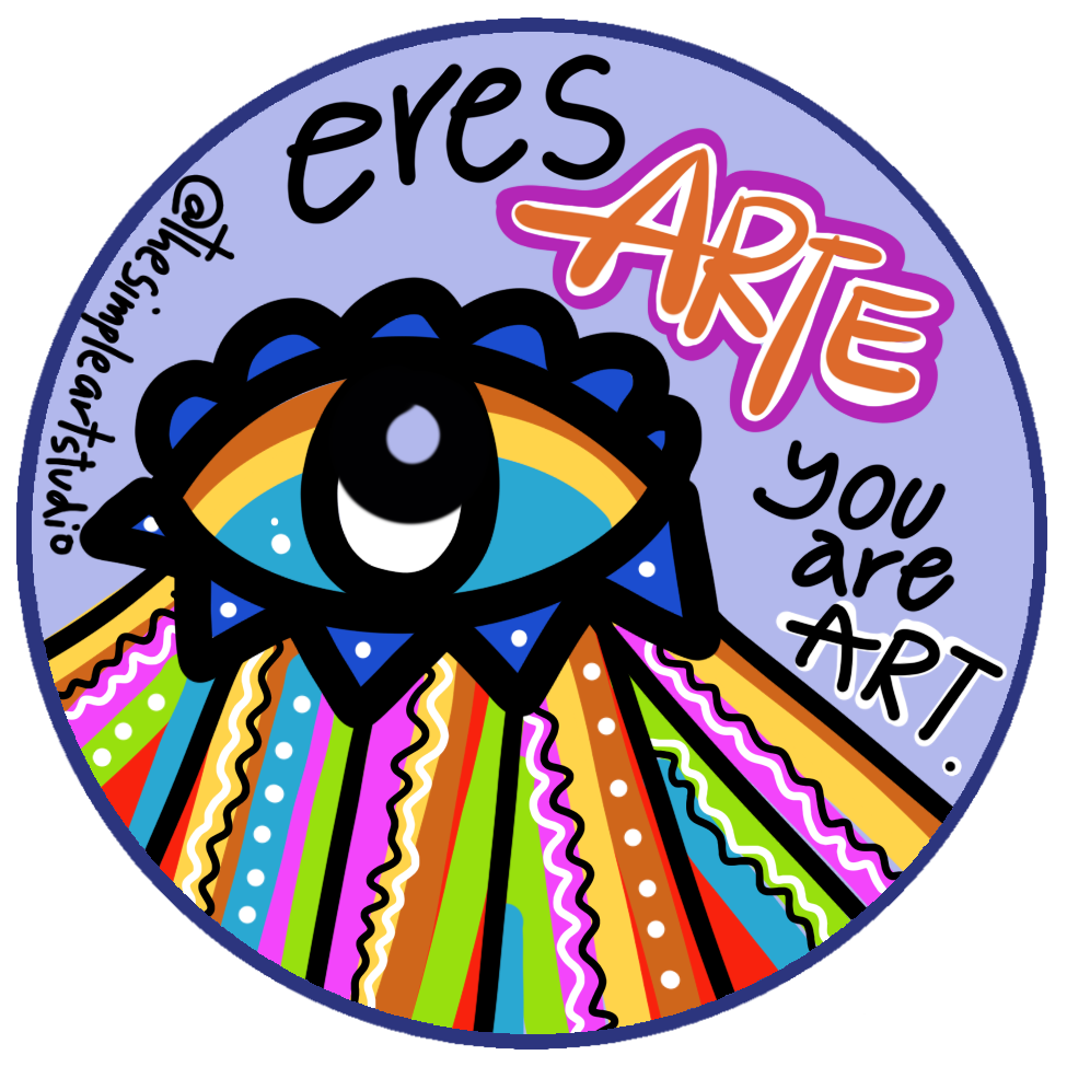 Arte Logo Sticker Eres Arte Sticker / You are Art – Simple Art Studio