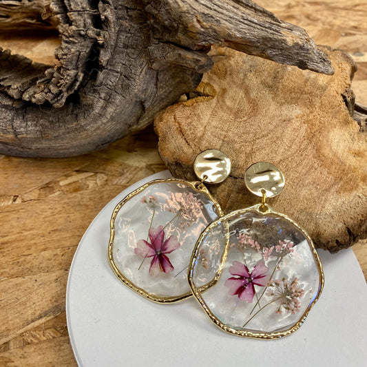 Pressed Flower Earrings / La vida en Rosa