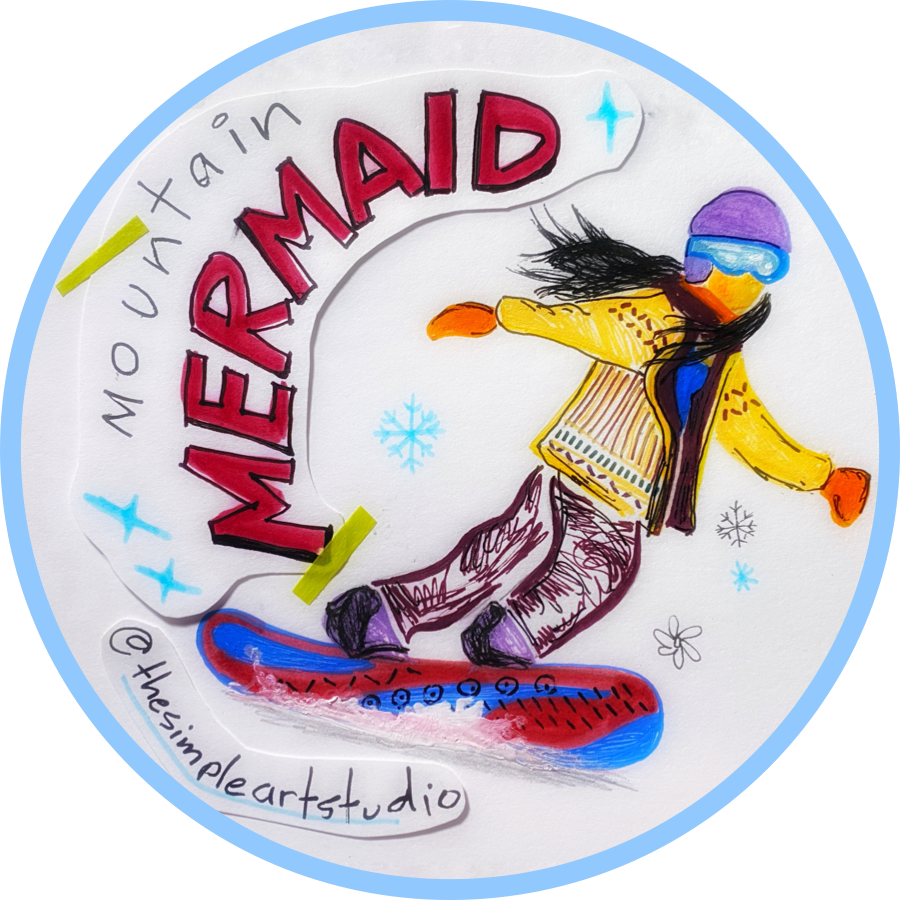Mountain Mermaid Sticker